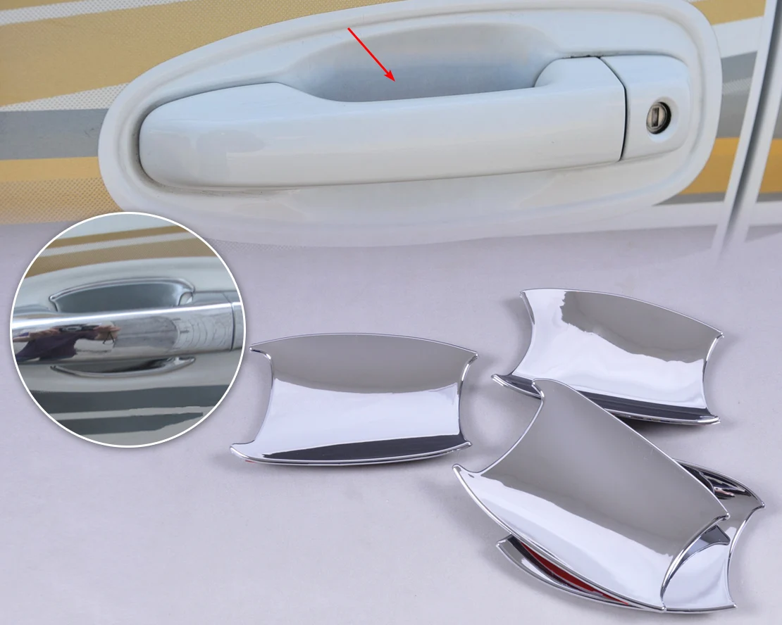 A4Pcs хромированная дверная ручка чаша крышка Накладка подходит для Toyota Land Cruiser Prado J