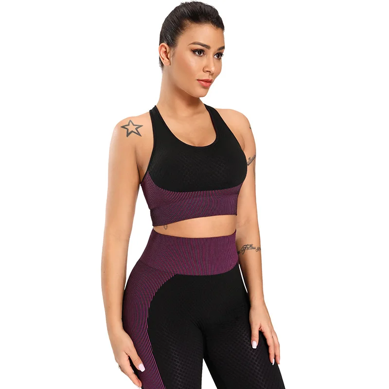 

Three piece women's yoga, running, sports, fitness, hip lift, seamless, brand new 2021 series