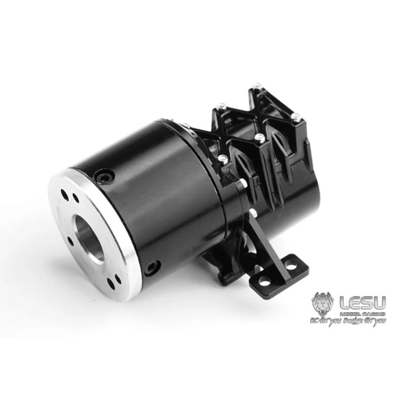 Металлическая двухскоростная коробка передач LESU A для 1/14 TAMIYA RC тракторный