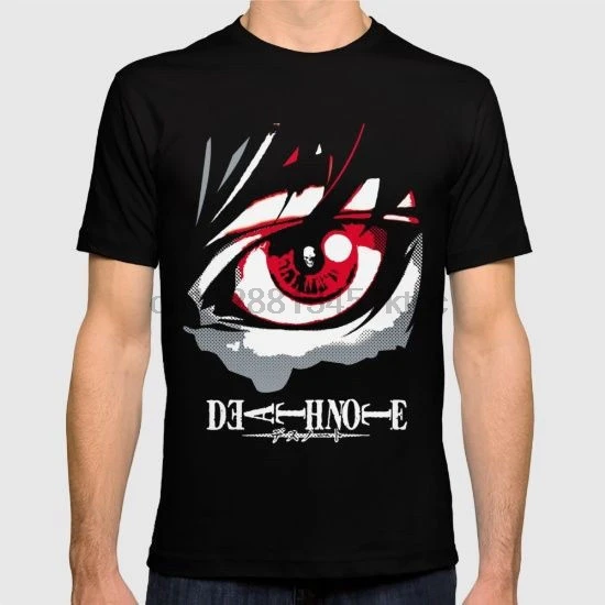 

100% Cotton Print Mens Summer Death Note Anime Manga T-Shirt New Men Tshirt Tee Size S To 3XL Tee Shirt