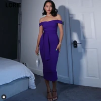 lorie fashion purple long 2022 saudi arabia prom party dresses satin short sleeves formal mermaid evening gowns robe de mariee