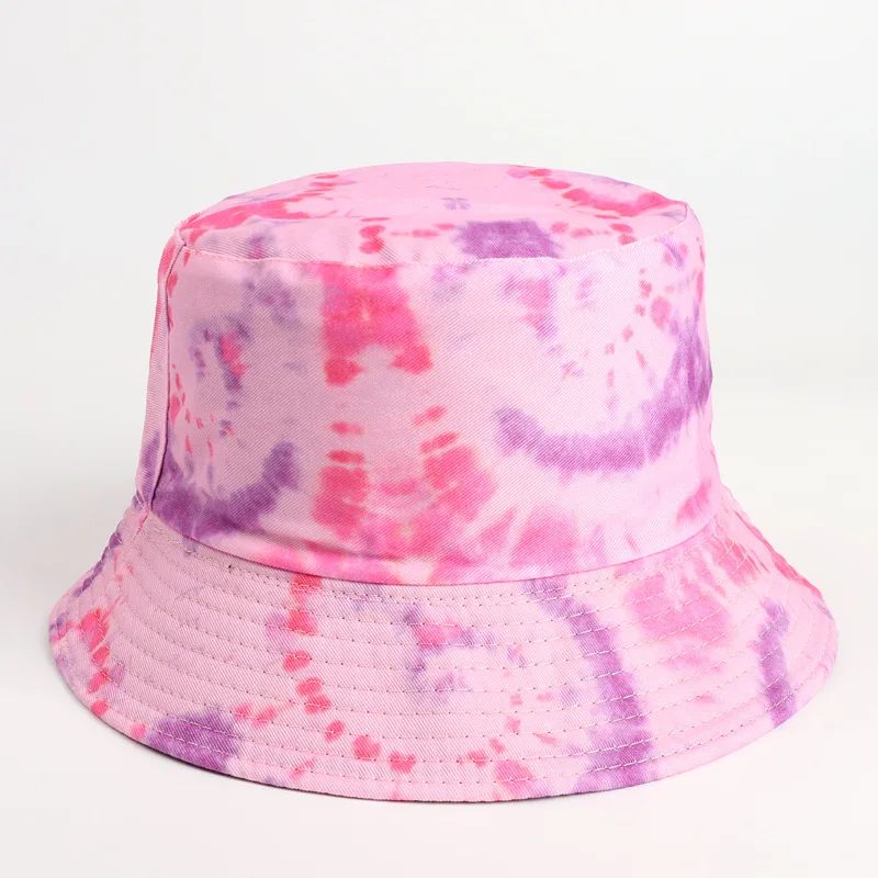 

VACIGODEN Women Fashion Reversible Tie Dyeing Printed Bucket Hat Mixed Colors Sunbonnet Fedoras Outdoor Corduroy Fisherman Caps