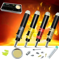 self ignition 12 in 1 gas soldering iron cordless welding torch kit tool hs 1115k adjustable ignition butane gas soldering iron