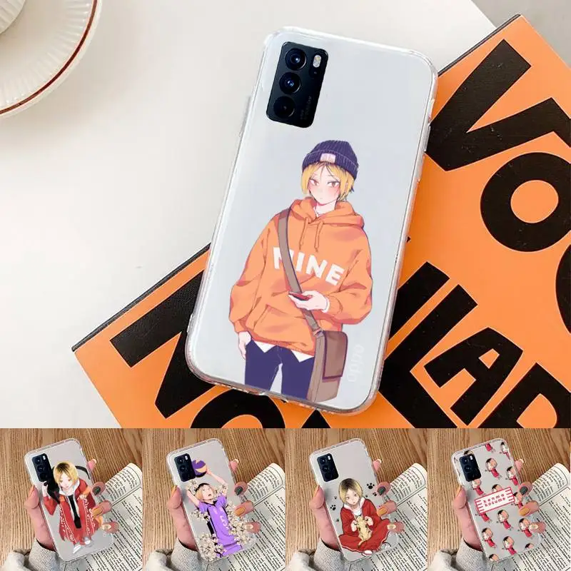 

Kenma Kozume Haikyuu!! Phone Case Transparent For oppo Realme FIND V X Q 2 3 5 7 11 50 GT Q2 PRO PLUS moible bag
