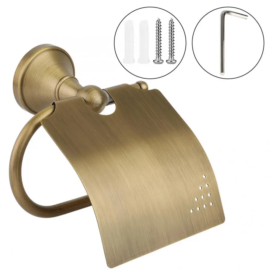 Держатель для туалетного рулона античный Матовый держатель ванной комнаты