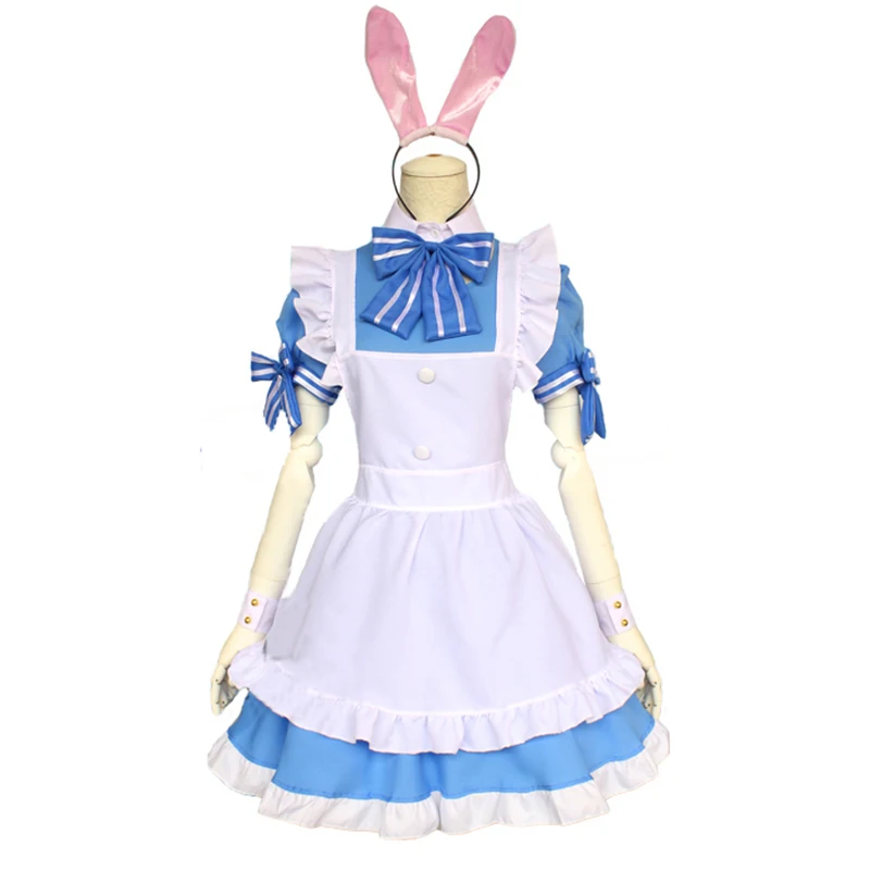 Костюм горничной в стиле аниме заказ-кролик косплей костюм милое платье