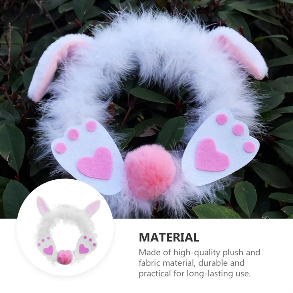 Пасхальное украшение для двери набор из плюшевого венка кролика весенний венок