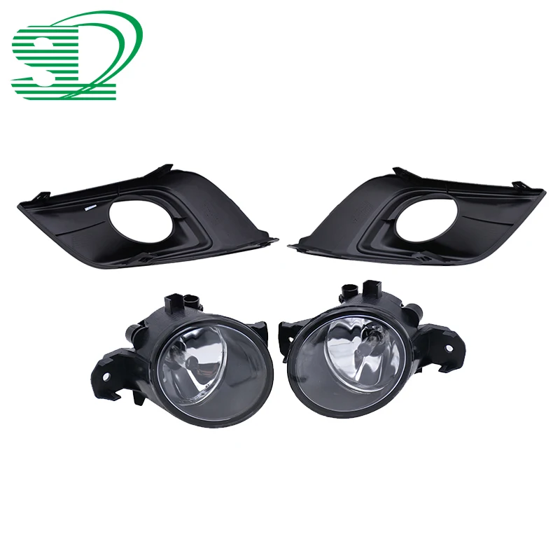 1 комплект прозрачные линзы бампер автомобиля туман светильник с лампой ободок
