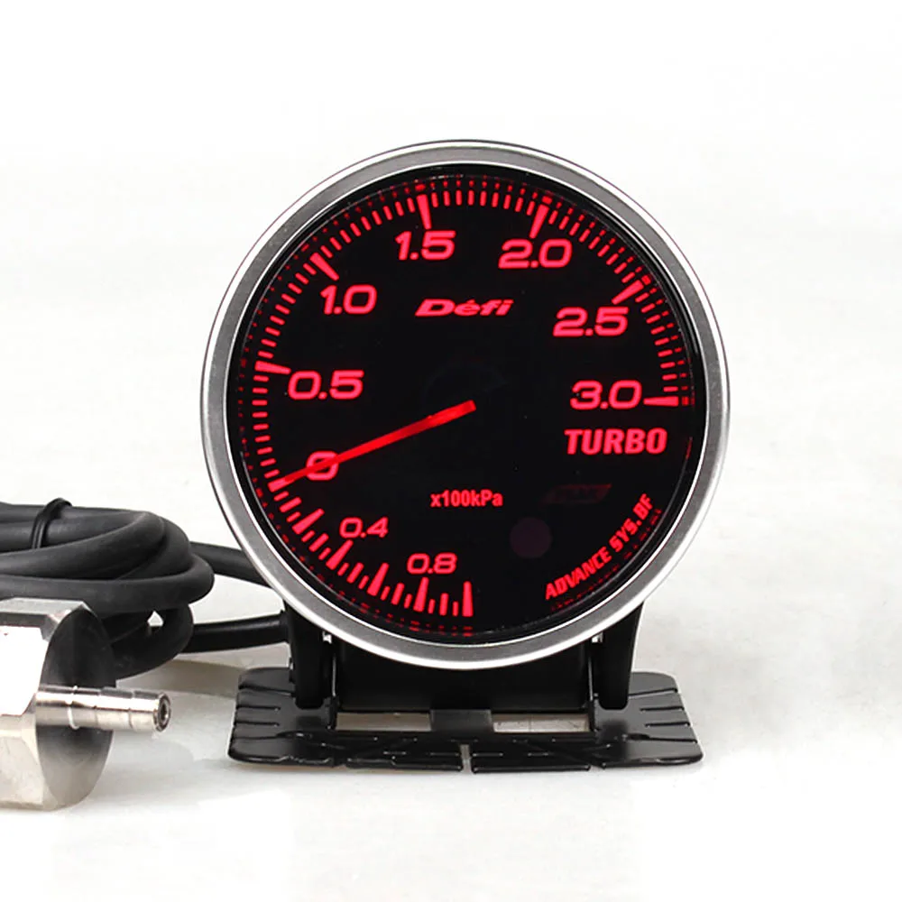 Defi Advance CR BF 2,5 дюймов 60 мм 7 цветов 0-3,0 Бар Boost Turbo Gauge 3 бар автоматический датчик с высококачественным электронным датчиком