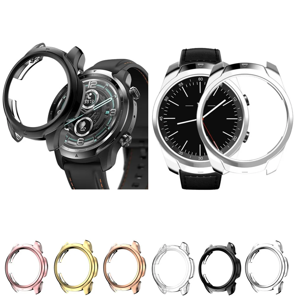 

TPU Soft Frame Glass Screen Protector Case Shell For Ticwatch Pro X/3/Lte Smart Watch Pro3 Protective Bumper Cover Accessories
