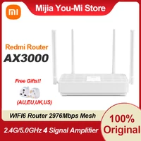 new xiaomi redmi ax3000 wifi6 router 2976mbps mesh dual bands 2 4g5 0g ofdma efficient transmission signal amplifier adapter