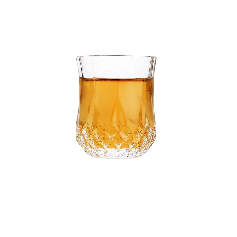 

6pcs Mug Crystal Cup Shot Glass Cup Creative High Spirits White Wine Glass Cup glasses Party Drinking Charming Thick Bottom Cup