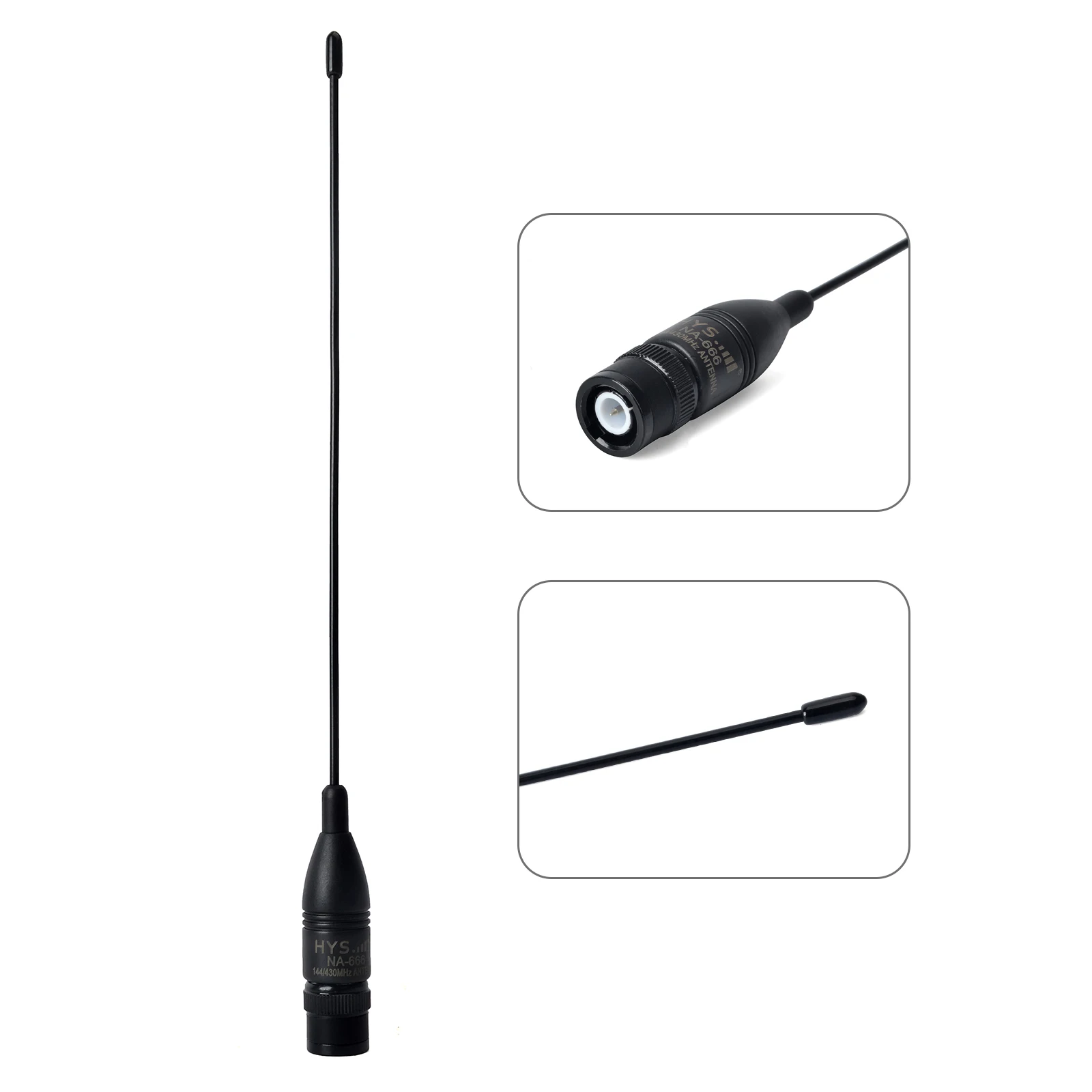 

Dual Band VHF UHF BNC 136-174MHz 400-500MHz Antenna for Icom IC-V8 IC-V80 IC-V82 IC-U82 IC-V85 Walkie Talkie