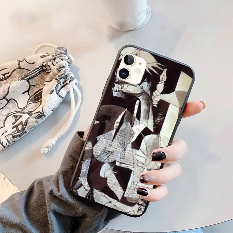 

Art Picasso pattern Phone Case for iPhone 11 12 mini pro XS MAX 8 7 6 6S Plus X 5S SE 2020 XR