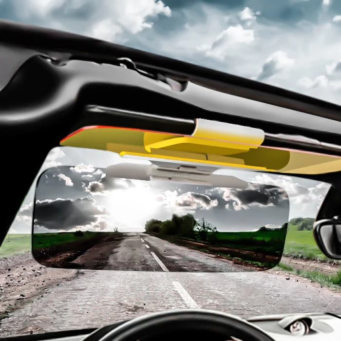 Утолщенные автомобильные световые зеркальные солнцезащитные очки ночного