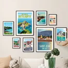Путешествия известный городской пейзаж настенная Картина на холсте скандинавские постеры и принты настенные картины для гостиной кровати комнаты декор