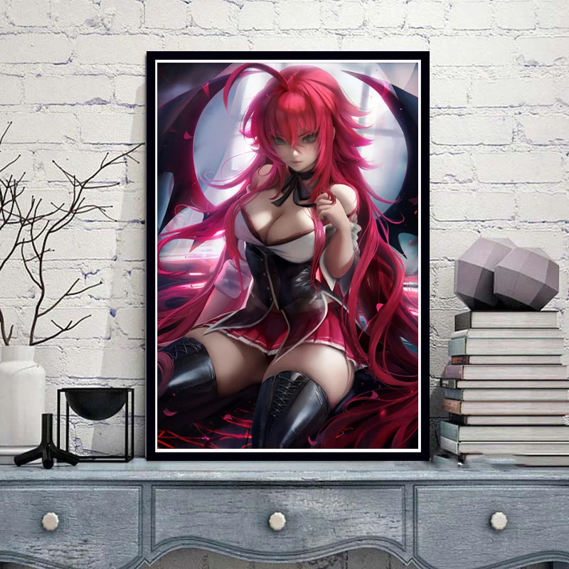HD Nordic Modern Anime Classic Canvas High School DxD Rias Gremory печатные плакаты настенная живопись картина