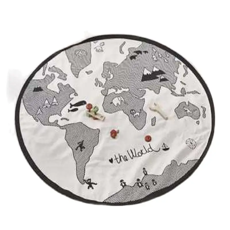 135 см мягкие детские ковер карта мира игровые коврики ползающий ребенок Одеяло