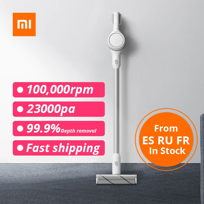 Xiaomi Mijia ручной пылесос для дома автомобиля бытовой беспроводной подметания 23000Pa Циклон всасывания многофункциональная щетка