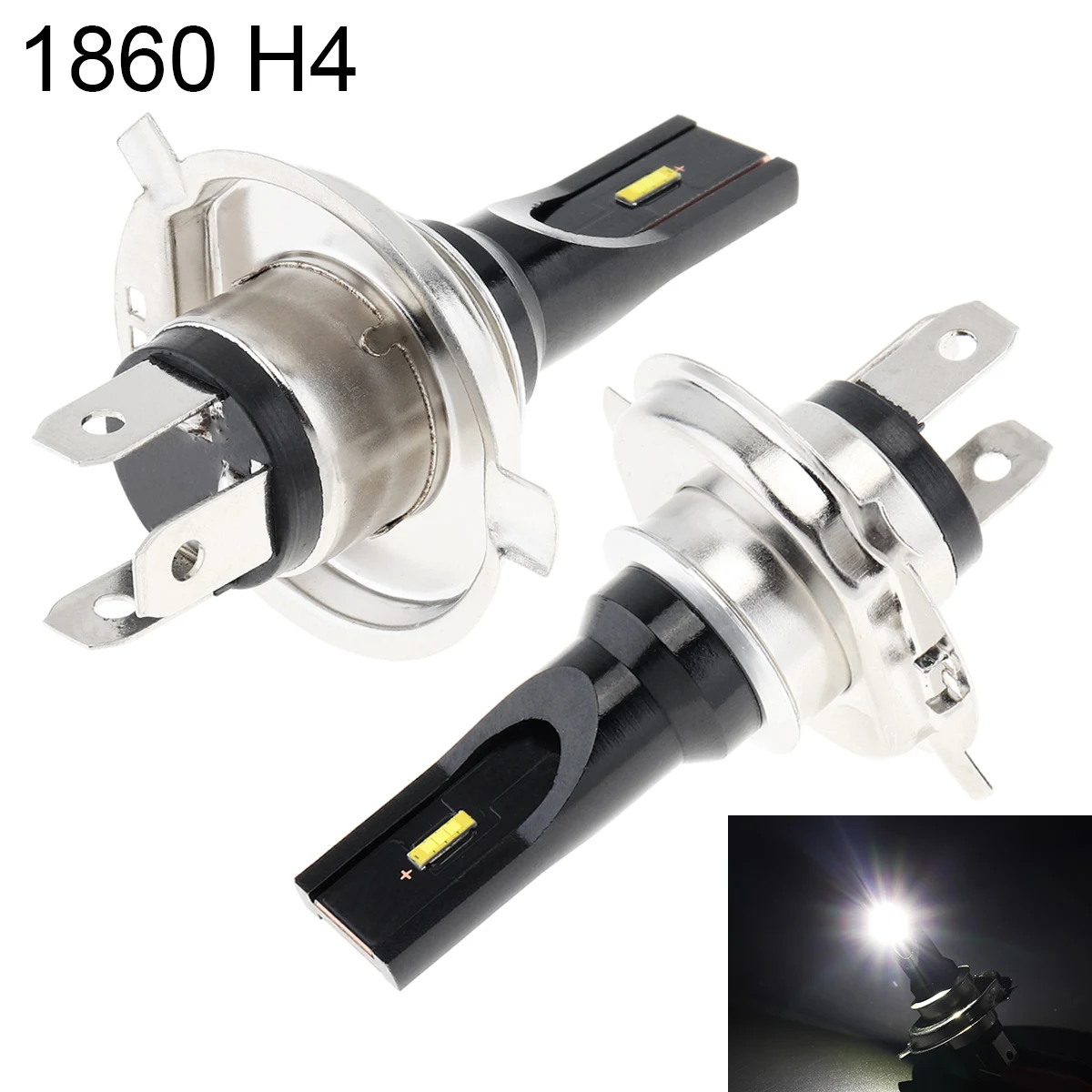 

Car Light 12V H4 High Power 1860 Lamp Bead 1200LM 6500K-7500K White Driving Running Fog Light Car Lamp Auto Light Bulbs