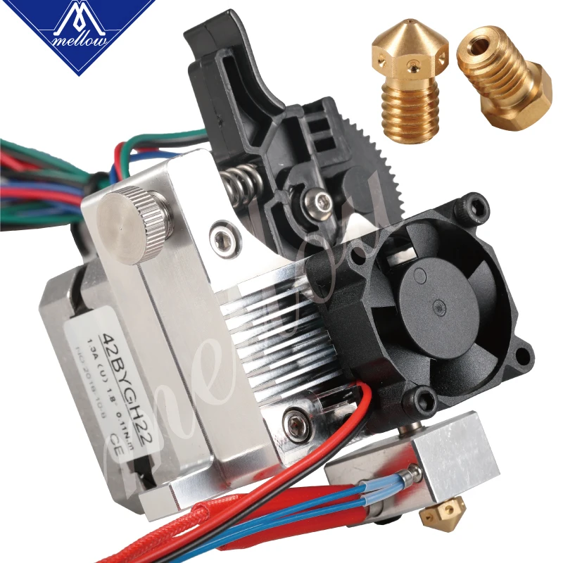 Mellow 3D части принтера обновление все металлические titan экструдер для V6 J-head bowden hotend Anet a8 Cr-10 Prusa i3 mk3 MK8 Ender 3