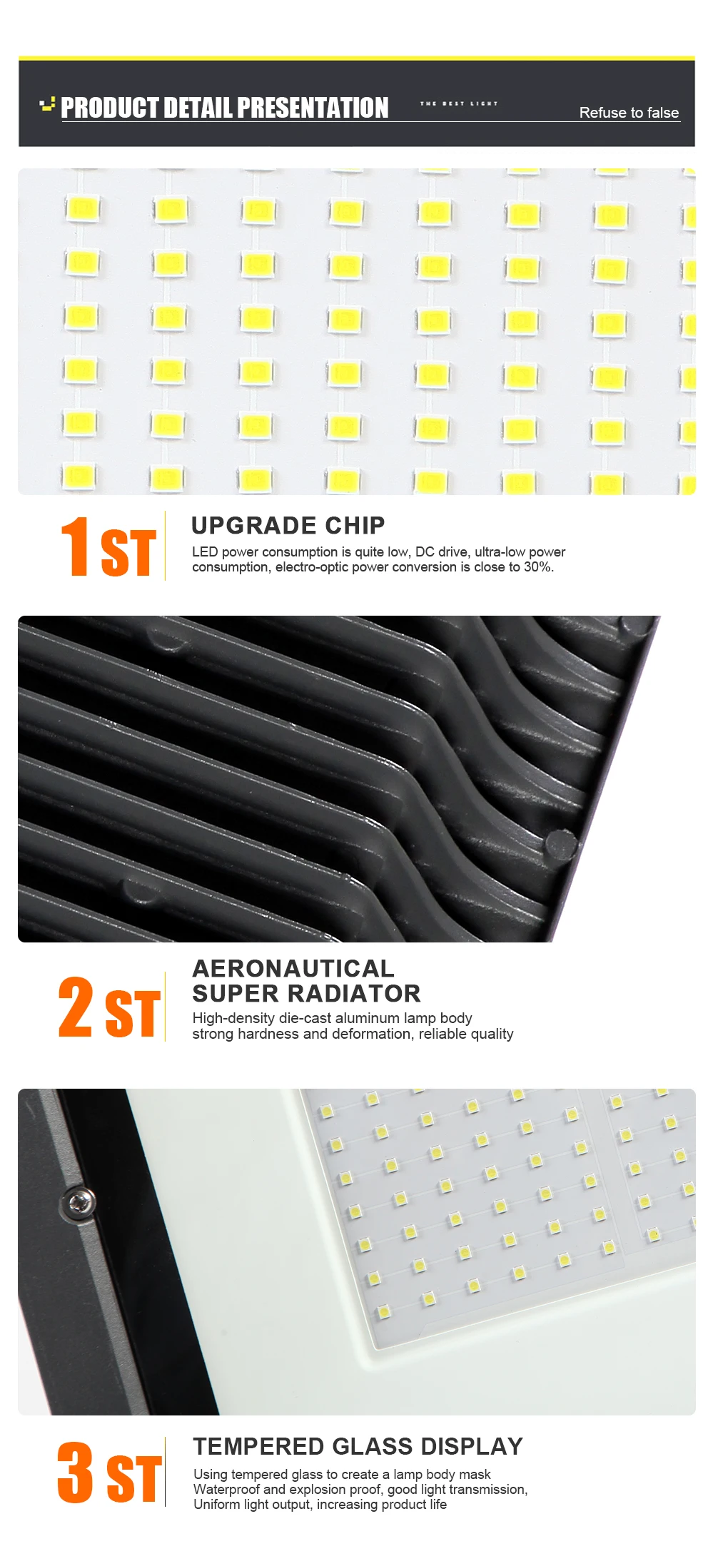 Светодиодный прожектор 100 Вт 220 Вт водостойкый LED открытый IP65 Светодиодный прожектор уличный светодиодные лампа для ландшафтного освещения белый свет сада Освещение