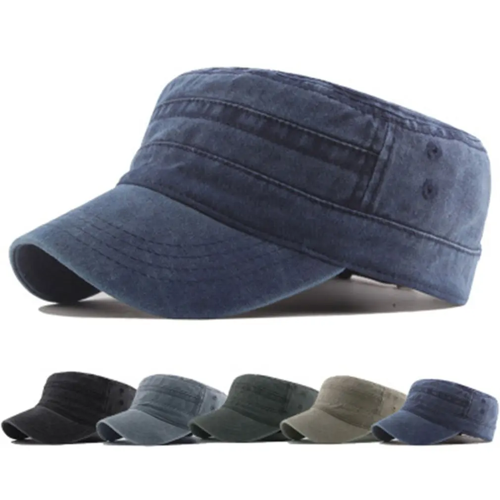 

Durable And Practcial Men's Flat-top Casual Sunshade Cap Cotton Korean Casual Caps Tide Summer Sunhat