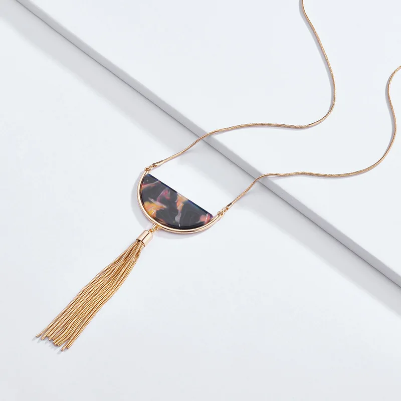 Циндао ожерелье сплав полукруглый Леопардовый принт второй грамм силовая доска