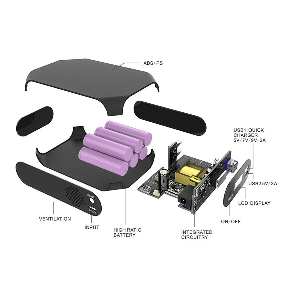 Портативный внешний аккумулятор 80 Вт 220 В переменного тока с PSE UL CE ROHS FCC для