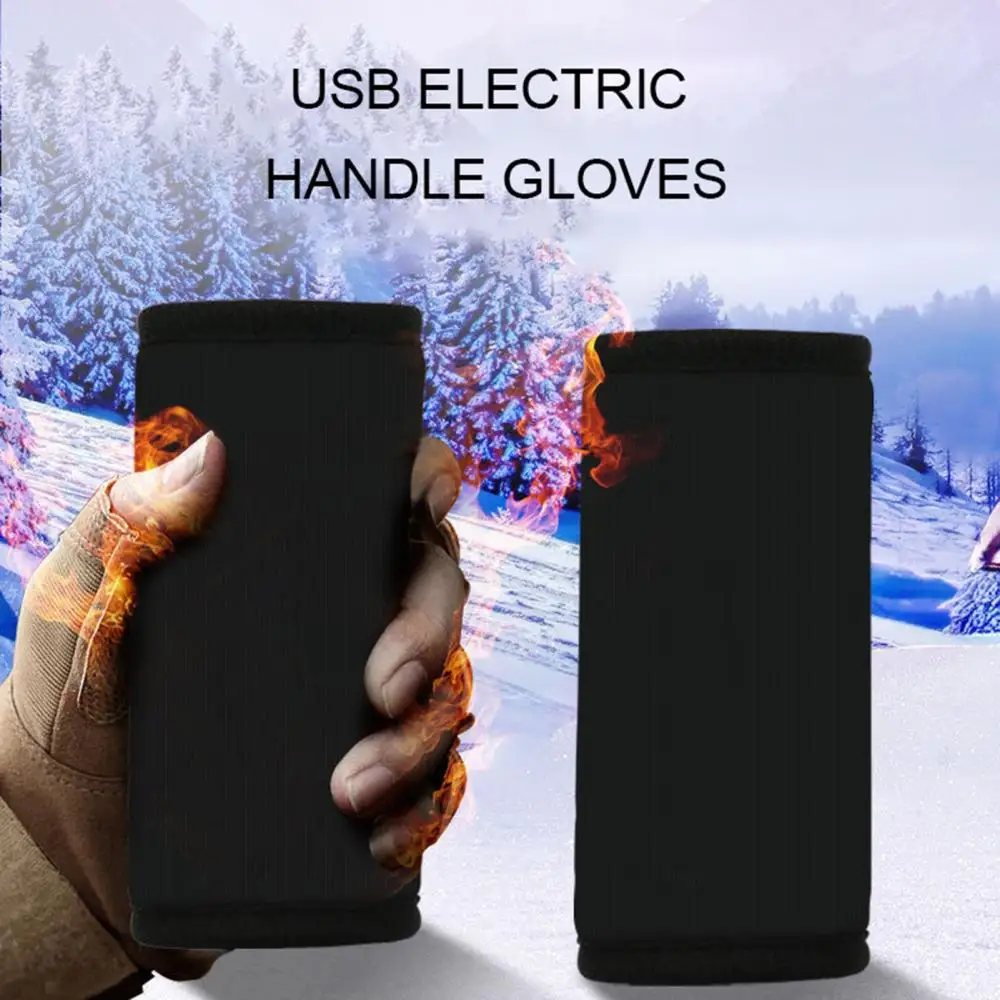 

1 Pair Motorcycle Heated Electric Gripes Motorbike Handlebar Removable Warmers
