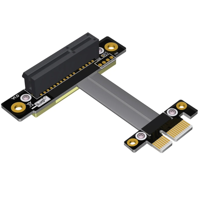 PCI E Express 4X до 1X плоский кабель удлинитель Card Adapter Cable 90 градусов 180 градусов| |