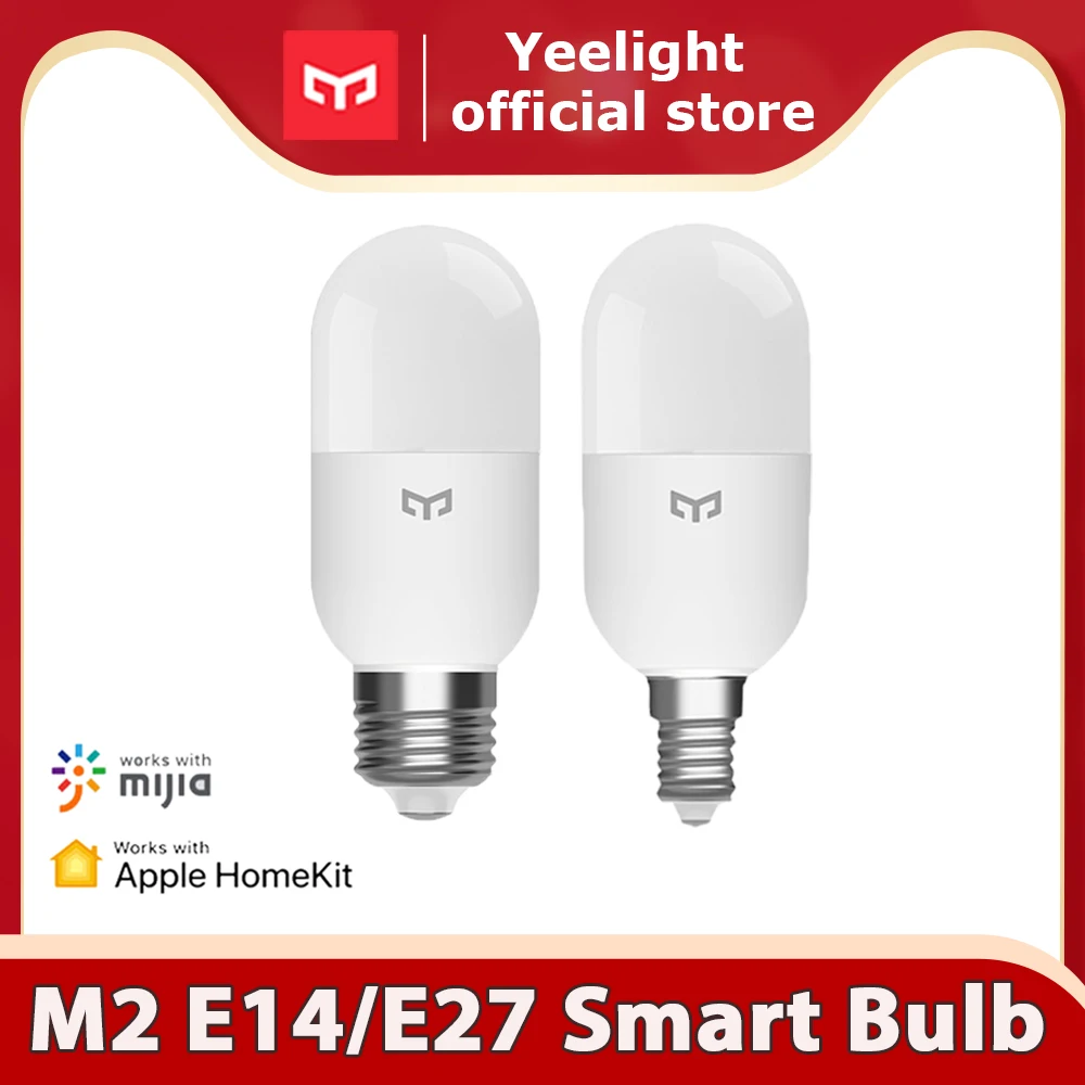 Умная Светодиодная лампа Yeelight M2 с регулируемой яркостью Bluetooth E27 E14 управление