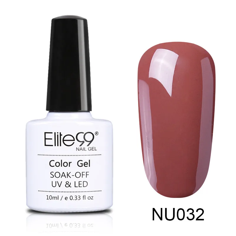 032 Elite99 10 мл Гель-лак телесного цвета Vernis Полупостоянный УФ-гель для ногтей гели для дизайна ногтей Эмаль лак для ногтей гель лак - Цвет: 032