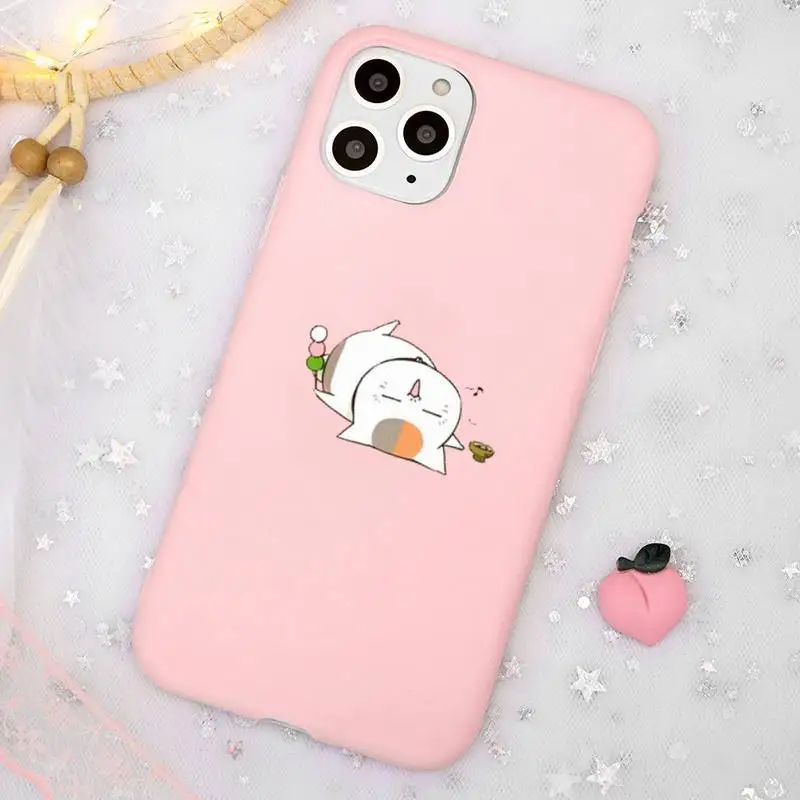 

Natsume's Book of Friends Phone Case Candy Color for iPhone 11 12 mini pro XS MAX 8 7 6 6S Plus X SE 2020 XR
