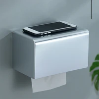 toilet wall mount toilet paper holder stainless steel bathroom kitchen roll paper accessory shelf waterproof toilet paper holder