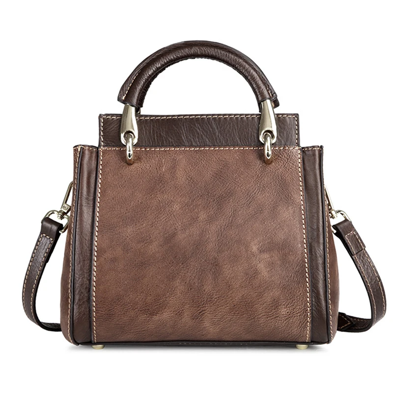 Женская сумка тоут на плечо из натуральной тисненой кожи маленькая многослойная