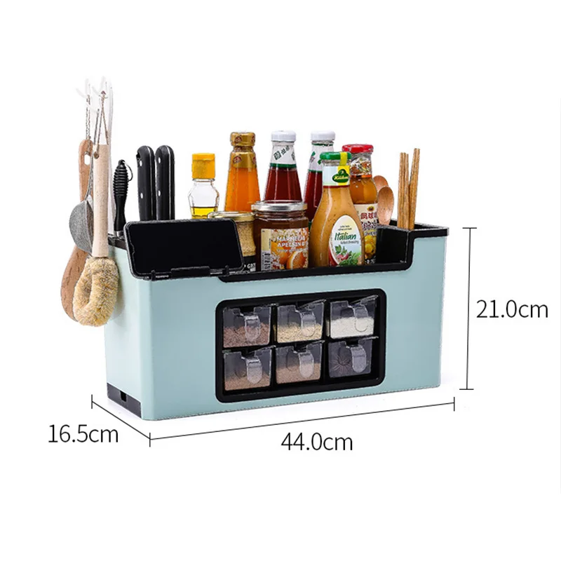 1 Set Kitchen Tools Condiment Bottles Storage Holders Supplies Multifunction Seasoning Box Rack | Дом и сад
