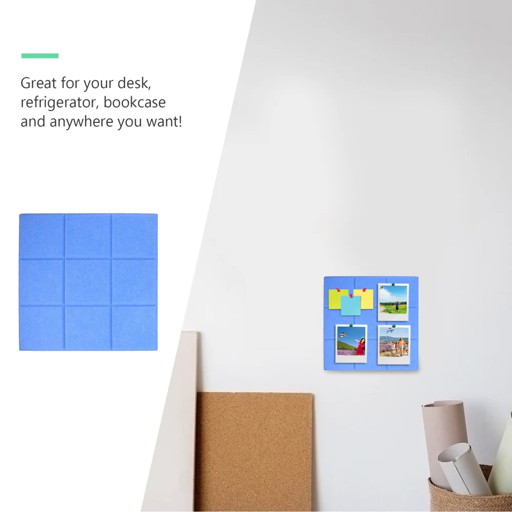 

2Pcs Adhesive Felt Board Phone Picture Memo Display Boards Home Decoration