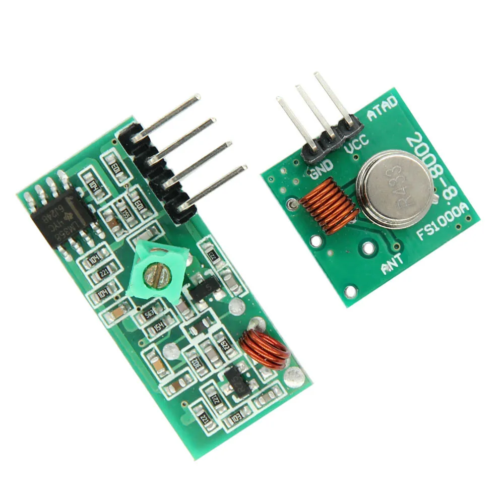 

433 Mhz RF Transmitter and Receiver Module Link Kit for ARM/MCU WL DIY 315MHZ/433MHZ Wireless Remote Control for arduino Diy Kit