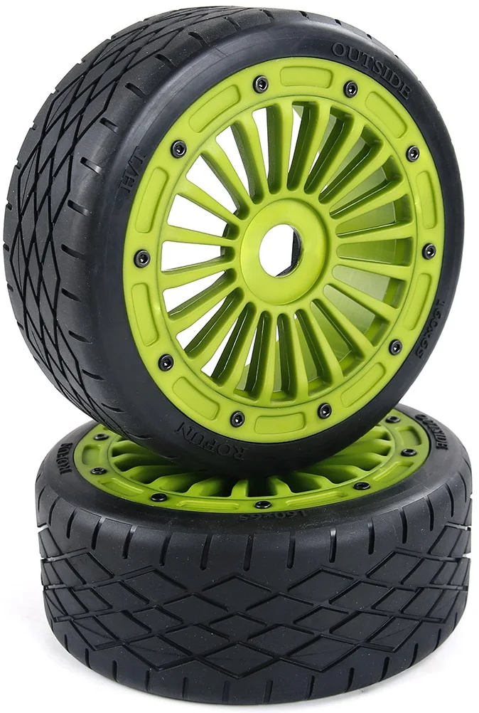 На дорожное колесо Набор с сильным нейлоновый обод для 1/5 весы Rovan ROFUN F5 MCD XS5 RR5 rc грузовик 2 шт./компл