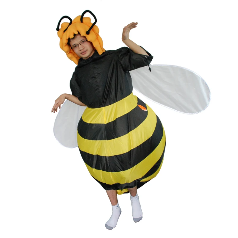 Adult Honey Bee Inflatable Costumes Halloween Cosplay Mascot Role Play Disfraz Carnival Party Dress Festival Birthday Gifts