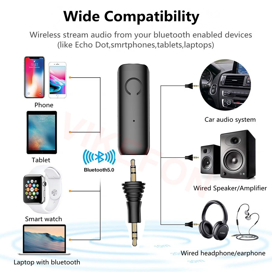 APTX LL Bluetooth 5 0 адаптер и приемник 3 мм AUX Jack RCA беспроводной микрофон Handsfree