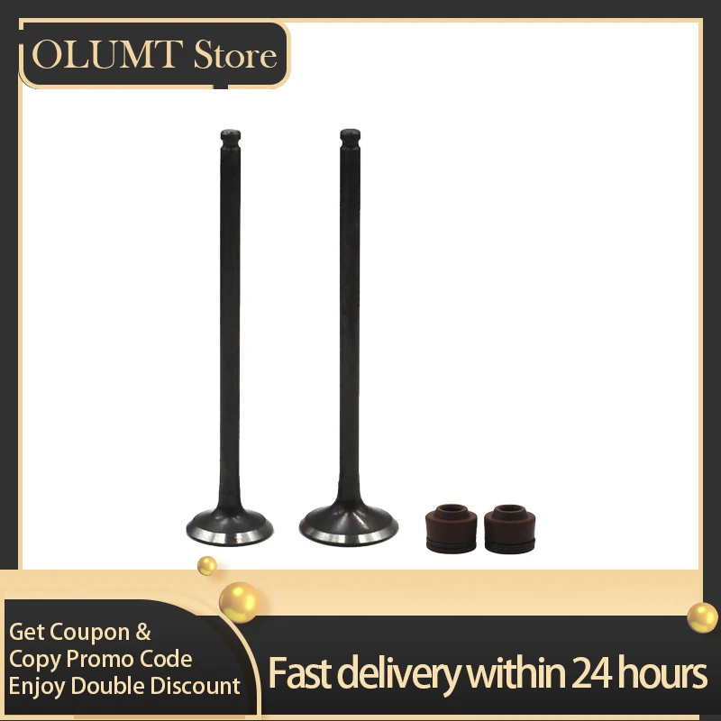 1/8 пар деталей двигателя мотоцикла Впускной Выпускной клапан выпускной стержень