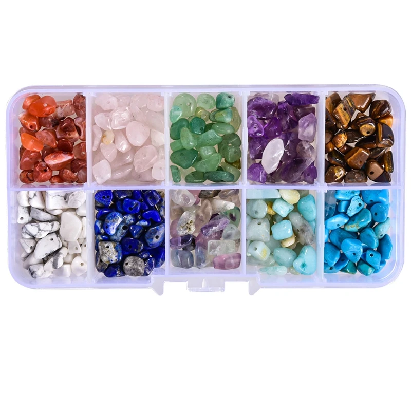 

Natural Gravel Rock Beads Chunked Freedom Stone Pieces Multicolored Loose Beads for Jewelry Assemble Decor Suit U90E