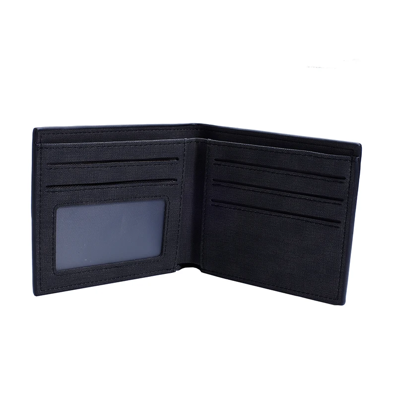 Черный кошелек 30 Ps мужской кошелек кошельки RFID Блокировка двойной складной кошелек короткий ультратонкий держатель для кредитных карт мужские кошельки