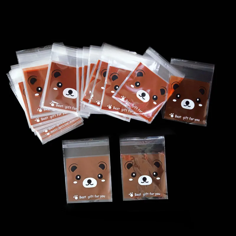 7x 10 см мультфильм медведь пластиковый мешок свадьба день рождения Печенье