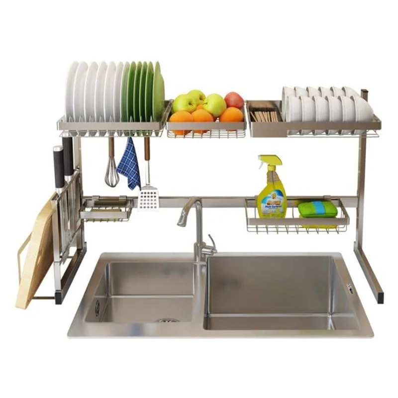 Кухонная полка из нержавеющей стали держатели для хранения стойка чашек