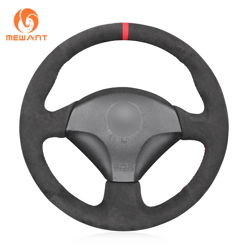 

Черный Алькантара темно-серый чехол рулевого колеса автомобиля для Honda S2000 Civic Type R Integra Insight Civic SI Acura RSX 1999-2009