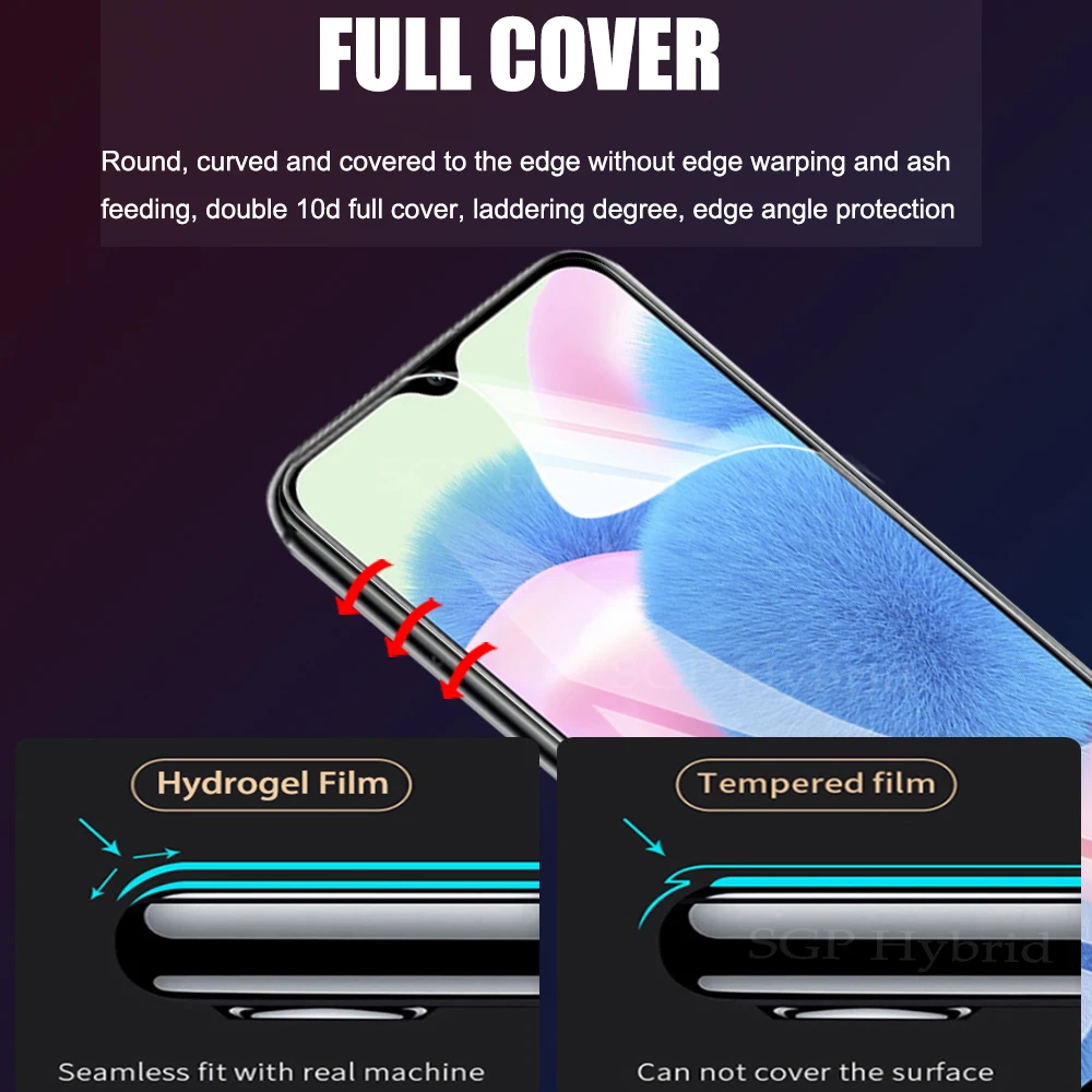 2pcs hydrogel film for samsung galaxy a30 a30s screen protector samsang glaxy a 30 s 30s full cover hd safety films not glass free global shipping