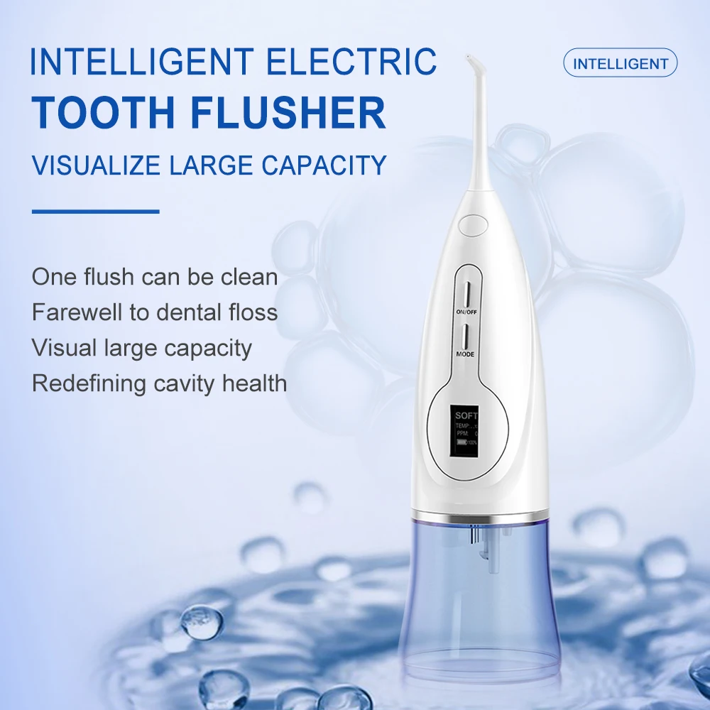 Портативный ирригатор для полости рта с ЖК-дисплеем 300 мл | Красота и здоровье